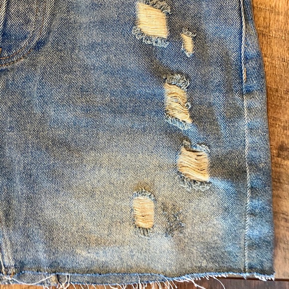 URBAN OUTFITTERS BDG Denim Raw Edge Mini Skirt - Picture 8 of 11